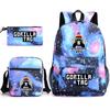 ONE PIECE heat transfer schoolbag primary school student printed backpack large capacity backpack backpack pencil case