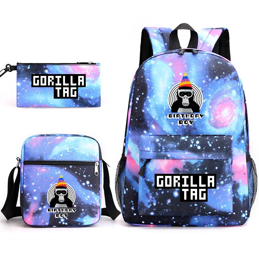 ONE PIECE heat transfer schoolbag primary school student printed backpack large capacity backpack backpack pencil case