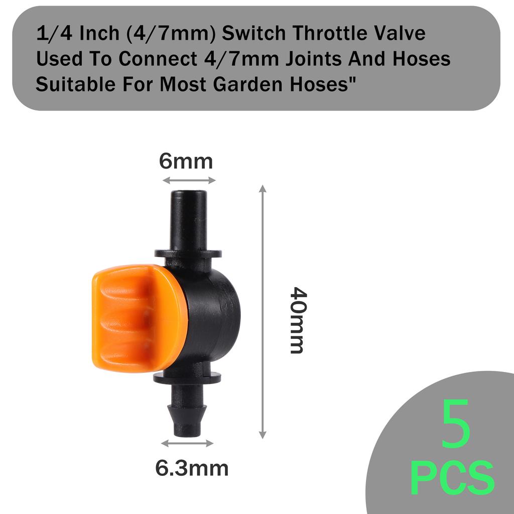 6mm Garden Nozzle Fittings Hose Connection Internal Threaded Joint Anti-drip Connector Garden Irrigation System