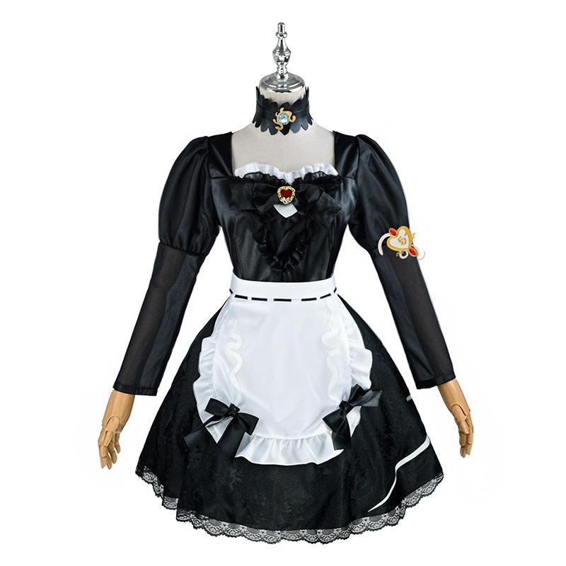 

6 Размеров Identity V Жрица Фэй Истина Под Рыжеволосой Ведьмой Косплей Игра Наряд Горничной Полный Комплект M