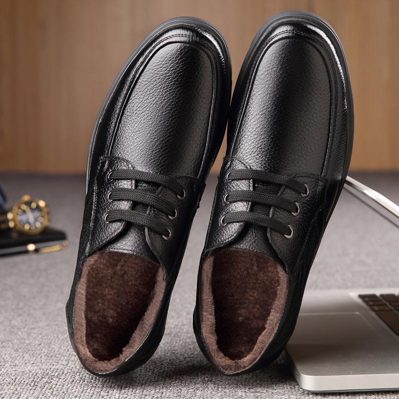 Nuove Scarpe in Pelle Resistenti da Uomo Moda Versatili Impermeabili Scarpa Mocassini Antiscivolo Casual Nuove Comode Scarpe da Lavoro da Uomo