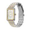 Fossil Damen Raquel Quadratische Quarz-Uhr - 26mm Edelstahlgehäuse mit Perlmutt-Zifferblatt, Perfektes Geschenk ES5305