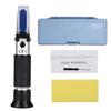 Handheld Wine Refractometer Alcohol Tester: 0-25% Sugar, 0-40% Saccharometer.