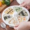 DIY Triangle Sushi Mold, Food Grade BPA Free Onigiri Maker Onigiri Rice Mold, Make Up To 6 Sushi Rice Balls Lunch Bento Mold