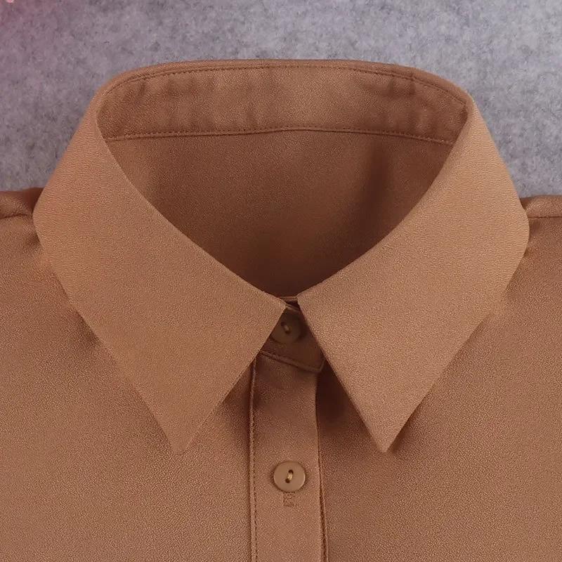 Solid Color Fake Collar for Women's Half Shirt Blouse Vintage Detachable Collar Shirt False Collar Women Clothes Accessories