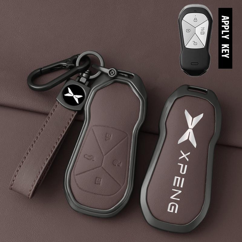 Zinc Alloy Auto Key Fob Cover Case Housing Fit For Xpeng Xiaopeng G6 G9 P7 P7I G3 G3I P5 - Protector Bag Automotive Styling Auto Accessories