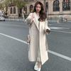 Women's 2025 Autumn/Winter Korean Double-sided Plush Wool Coat - Loose, Mid-length, Hepburn Style