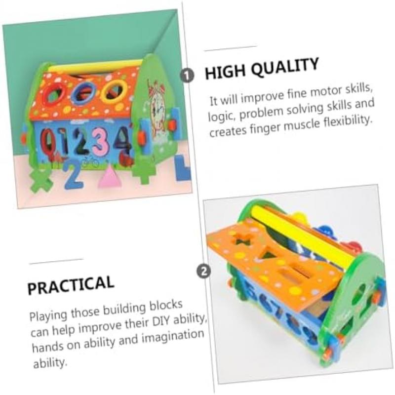 BESPORTBLE Lernspielzeug für Kinder, abnehmbares Spielbrett, Formenerkennung, Spielzeug zur frühkindlichen Entwicklung, farbenfrohes Kinderspielzeug