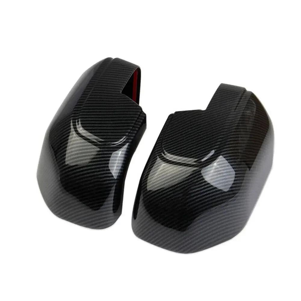 For Ford Bronco 2025-2025 Car Sticker Rearview Side Mirror Cover Wing Cap Exterior Door Rear View Case Trim Carbon Fiber Look