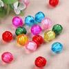 8mm Acrylic Pumpkin Beads: DIY Beading Accessories, Grade A, Loose Round Vase Beading Material.
