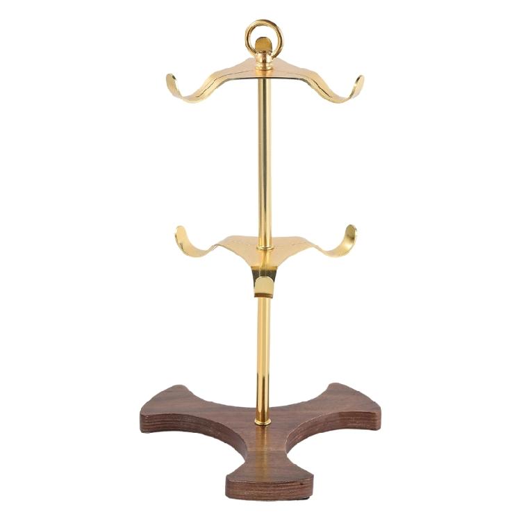 Многофункциональная подставка для кофейных кружек с нескользящим деревянным основанием органайзер для хранения винных бокалов на кухонной столешнице вешалка для напитков золотой 2380₽