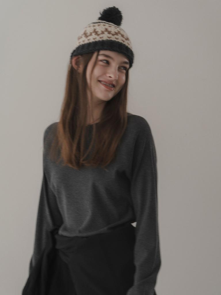 Deomiteun [20Th] Raglan Sleeve T-Shirt (Charcoal)