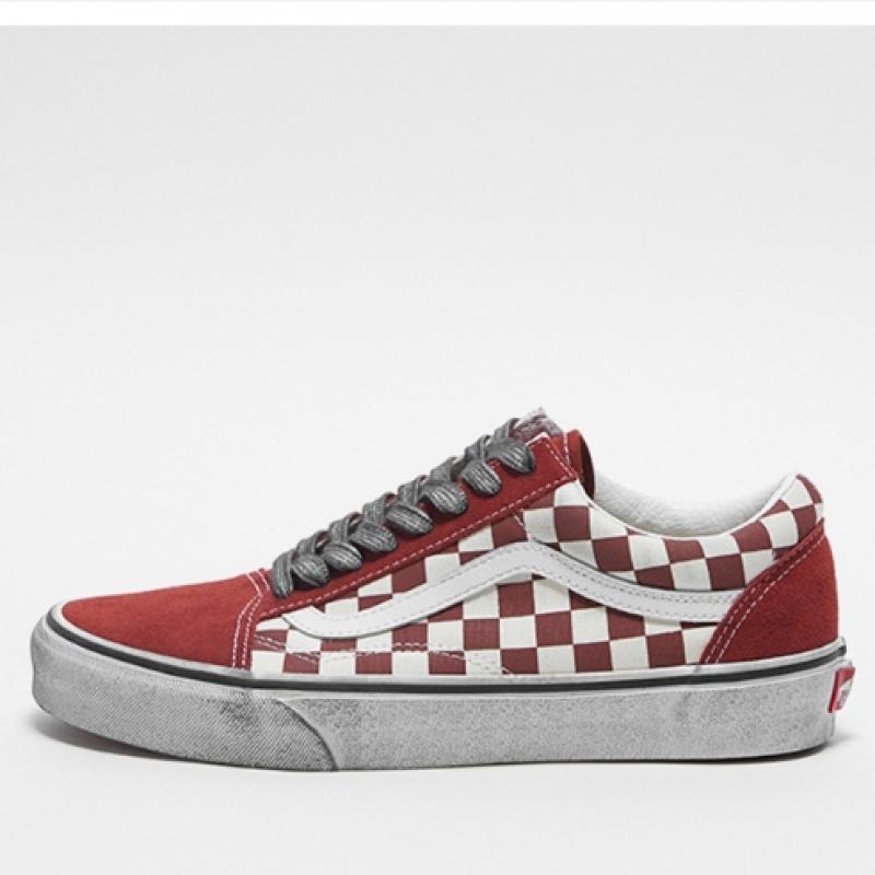 Barnes Old School   Stressed Red White Vn0007nty521