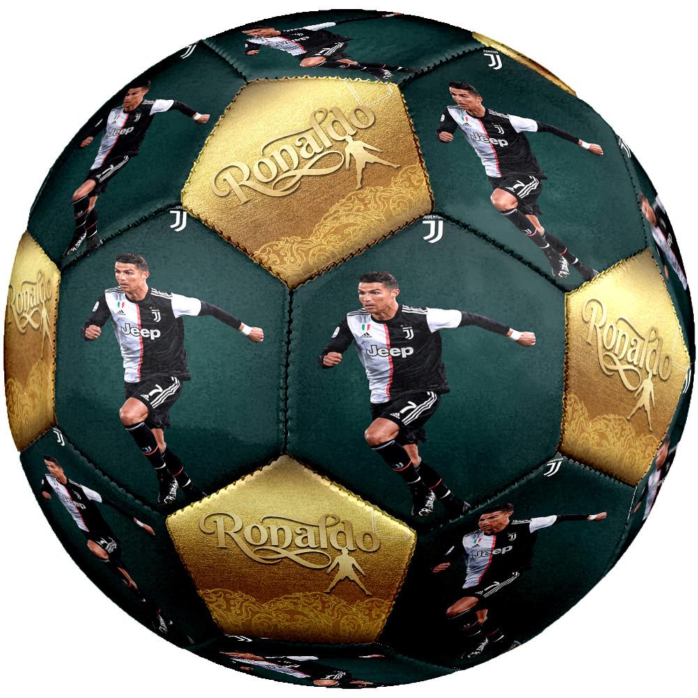 Ronaldo's Juventus Fc Player Action Size 5 Football Machine-Stitched Indoor/Outdoor Universal Football Perfect Commemorative Gift for Soccer Lovers