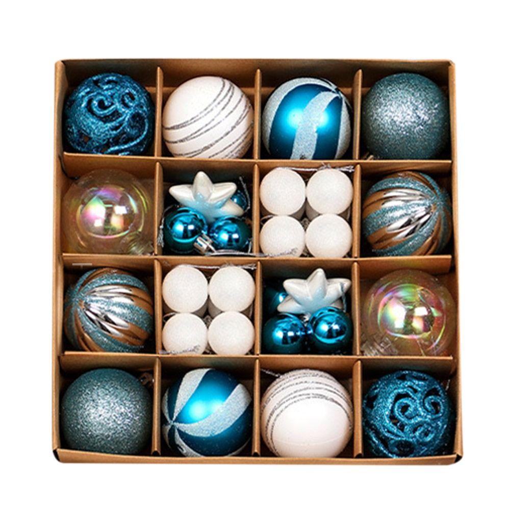 Creative Plastic Christmas Balls Ornaments 6cm Shatterproof Christmas Tree Decorations Xmas Christmas Tree Ball Wedding