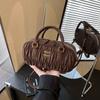 Premium Retro Small Bag Women's New Fashion Pleated Shoulder Bag Portable Messenger Bag Pillow Bag