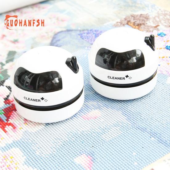 Mini-Desktop-Staubsauger, niedlich, starke Saugkraft, USB-Aufladung, Arbeitsplatte, Tastatur, Diamantmalerei, Strass, Staubsammler, Kehrwerkzeug