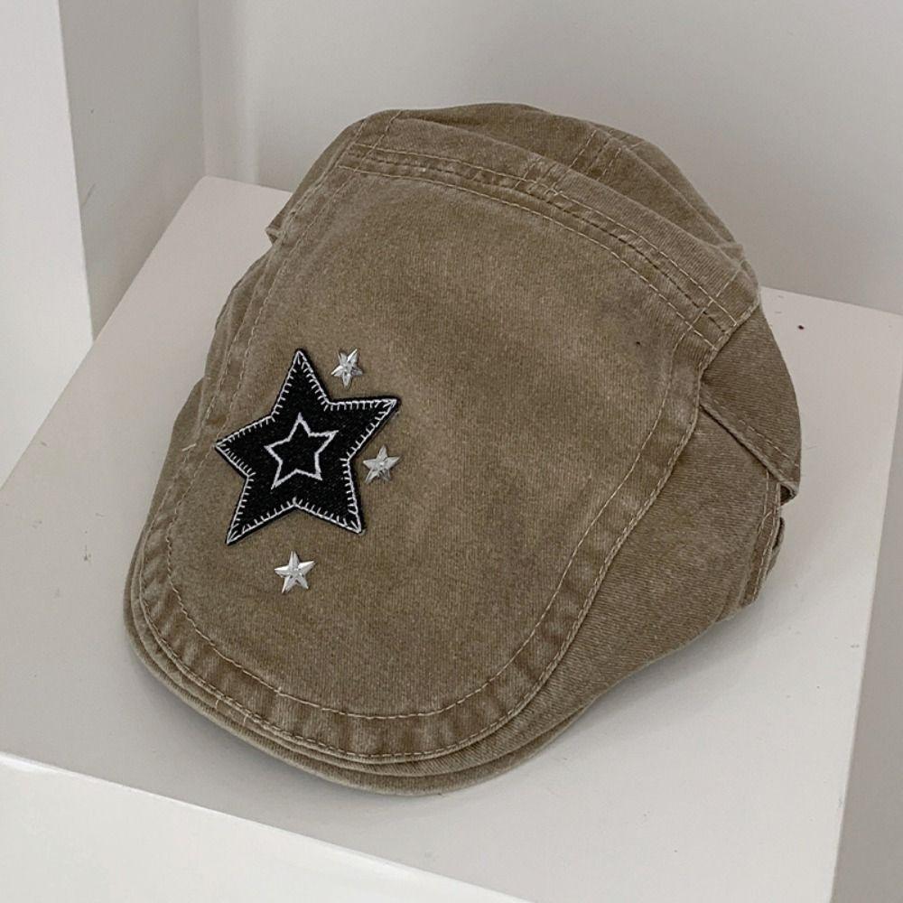 Chic Vintage Harajuku Hats Adjustable Painter Berets Caps Retro Sweet Cool Y2k Hats Women