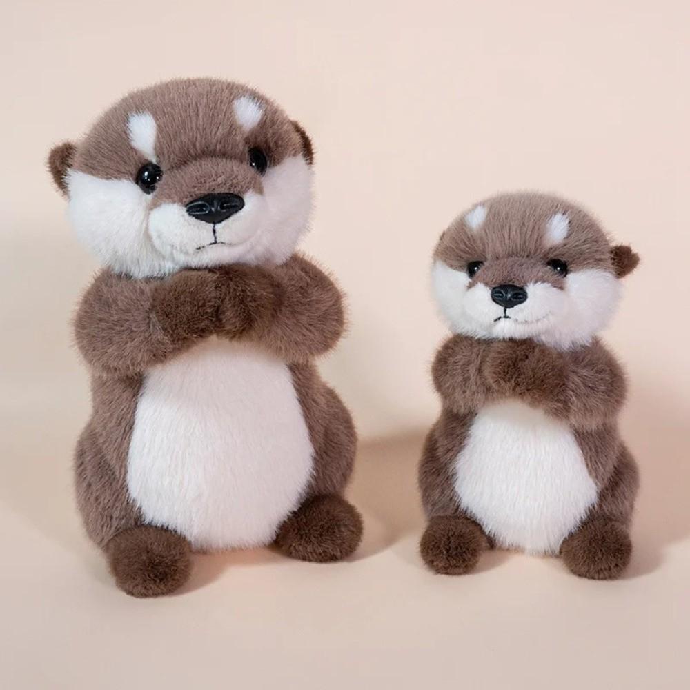 Cute Cartoon Otter Plush Toy 15/25/35cm Fluffy Otters Plushies Doll  Children's Birthday Gifts