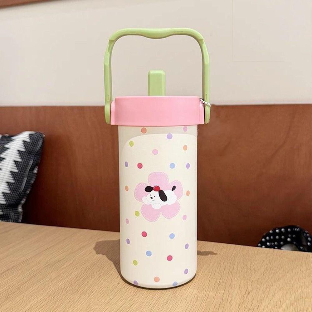 600ML 316 Stainless Steel  Cup With Pendant Thermal Water Bottle Insulated Cup  for Office Workers