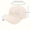 Women's Summer Cutout Breathable Baseball Cap Versatile Lace Flower Cap Sun Protective Hat Outdoor Sun Hat