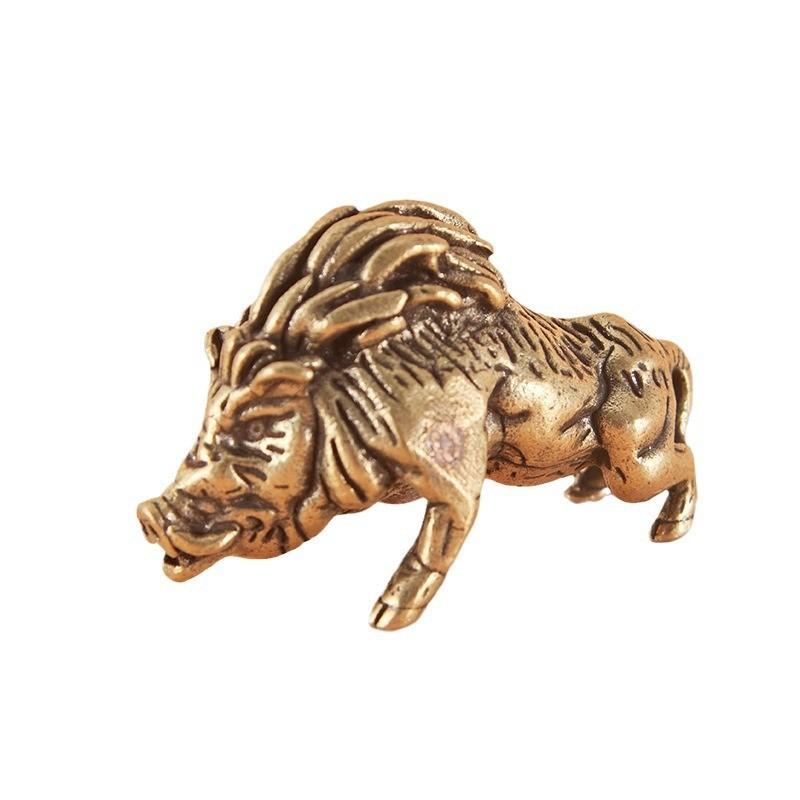 

Латунная наклейка-благовоние в виде китайского талисмана года Быка One Size