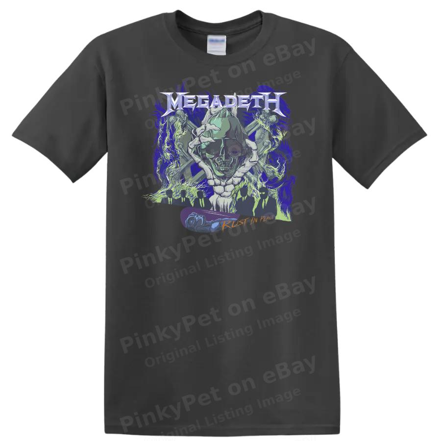 Skull Graphic T Shirt Heavy Metal Music Fans Graphic Tee Illustration Art