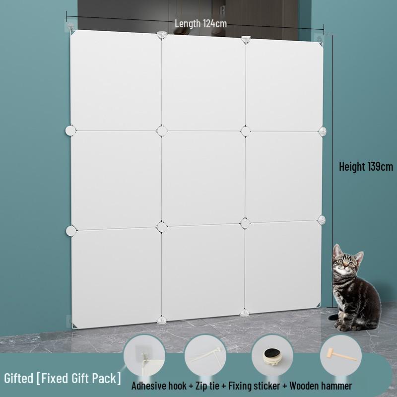 Indoor Pet Barrier: Dog & Cat Net Rail for Doorways and Balconies