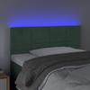 VidaXL Tête de Lit à LED Meuble de Chambre à Coucher Accessoire de Lit Simple Tête de Cadre de Lit Intérieur Vert Foncé 3121645