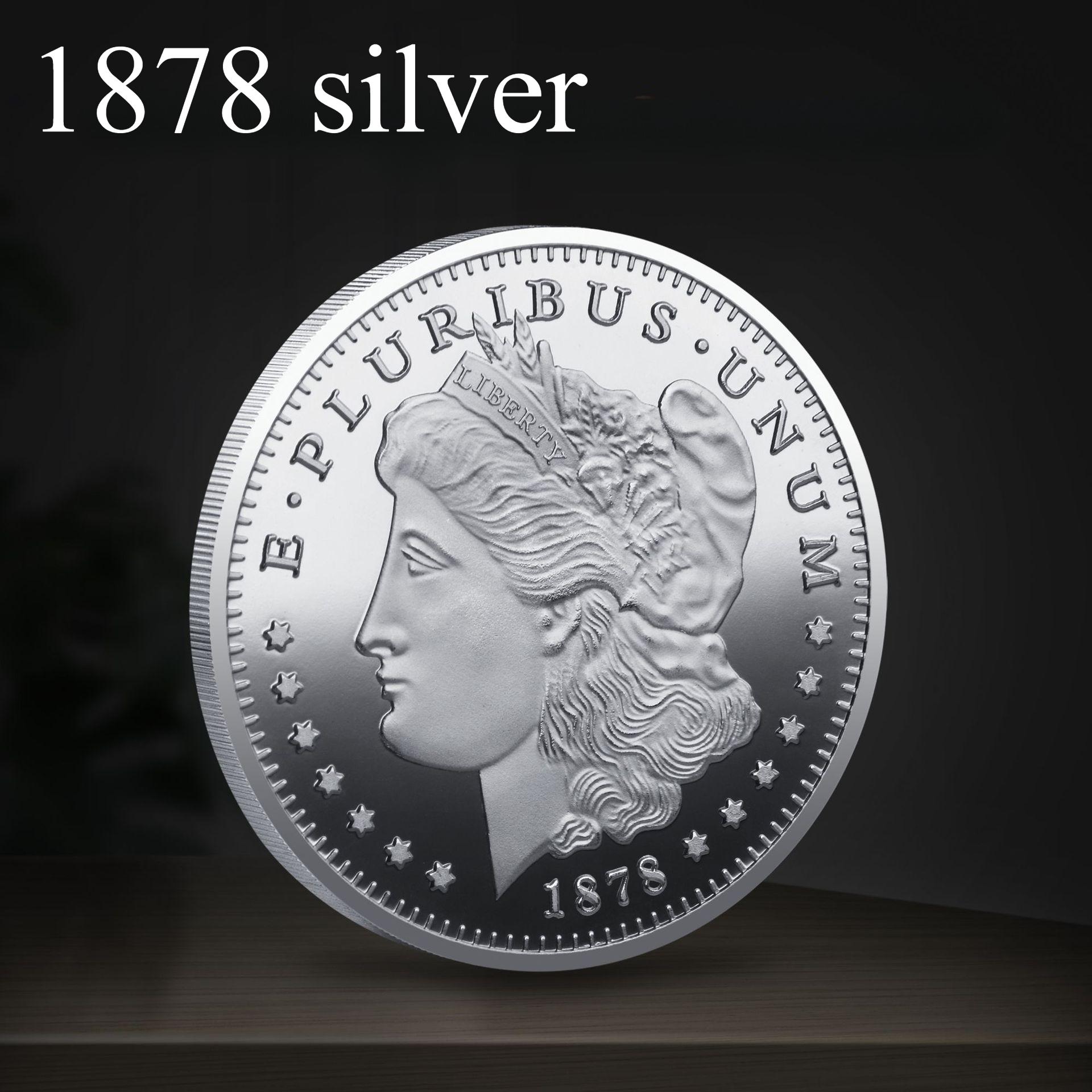 

Морган 2024 золото, срібло, ювілейна медаль, ювілейна монета Статуї Свободи, подарунок 40 * 3 31g