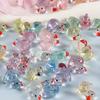 10PCS Mini Ducks Sequin Miniature Duck Resin Desk Decoration Cute Figurines Fairy Garden Accessories Desk Decoration