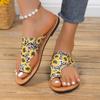 Fashion Women's Shoes Summer New Roman Sandals Printed Womens Flats Fashion Comfortable Women Slippers Wear Resistant Sandalias De Mujer