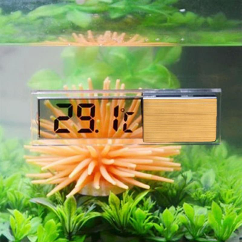 LCD 3D Crystal Digital Electronic Thermometer Temperature Measurement for Fish Tank Aquarium