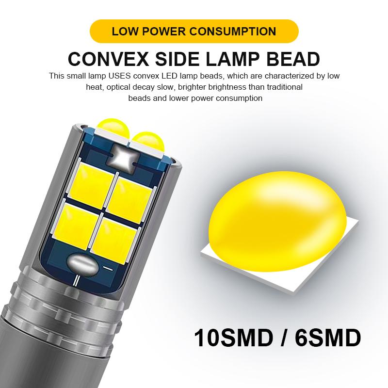 For 2pcs W5W T10 LED Bulbs Canbus For Car Parking Lights Interior Light 3030 Chips Turn Signal License Plate Light Clearance Lights