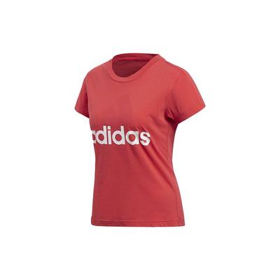T-shirt Classica a Maniche Corte con Stampa Grande Logo Donna Top Naturale-Corallo-Rosa CF8822