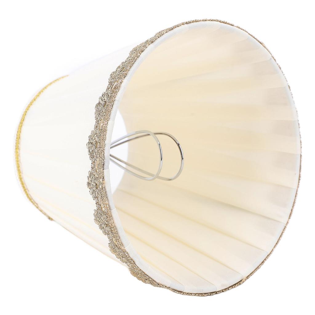 6 Stück Tischlampenschirm Clip On Modern Minimalistisch Universal Plissierter Stoff Lampenschirm Ersatz für Stehlampe