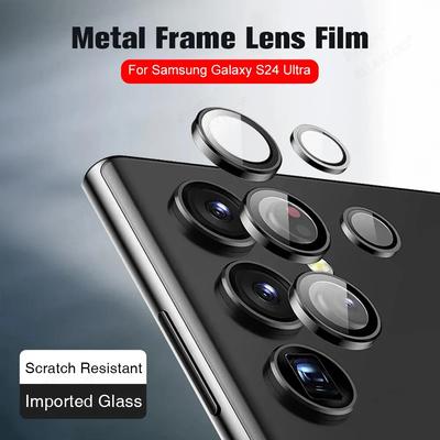 Camera Protector Metal Ring Lens for Samsung Galaxy S24Ultra Plus S23Ultra Protective Glass Back Lens Cover