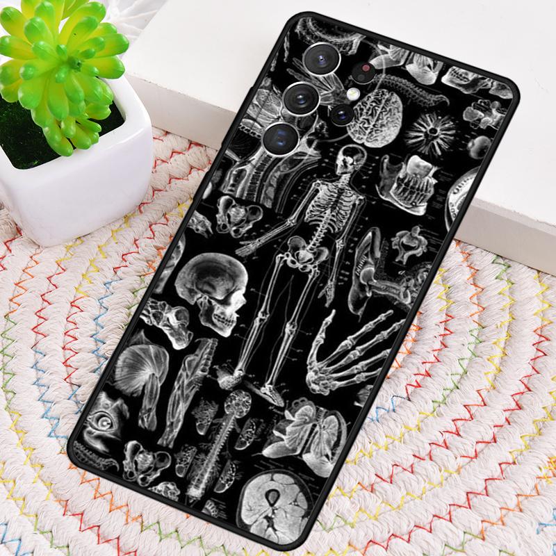Radiological human organs Skeleton Phone Case For Samsung Galaxy note 10 pro S26 S25 S24 S23 S22 Ultra Plus S21 FE S20 Cover
