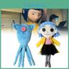 Encantador Peluche de Calamar Coraline Con Algodón PP Súper Suave Perfecto Para Coleccionistas