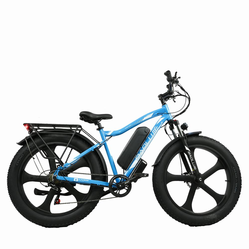 BAOLUJIE DP-2620 Integrated Wheel Adult E-Mountain Bike  500W Motor 48V13AH Battery 26 Inch Fat Tires Off-Road Electric All-Terrain Electric Bicycle