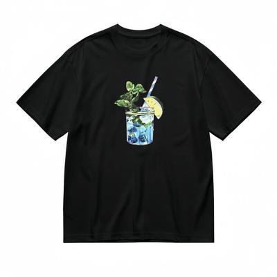 Women's Comfortable Classic T-Shirt Iced Mint Citrus Drink Graphic Tee