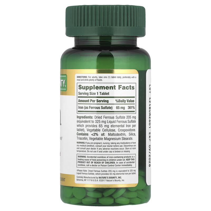 Iron, 65 Mg, 100 Tablets