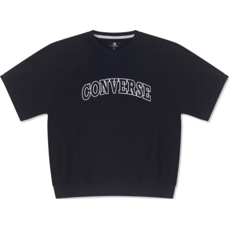 

New Converse Retro Chuck T Shirts Men s Black 10026428-A01 XL