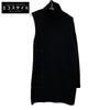 Yohji Yamamoto POUR HOMME HN-K48-199 Black Asymmetrical Button Design High Neck Knit Tops 3 blackUsed