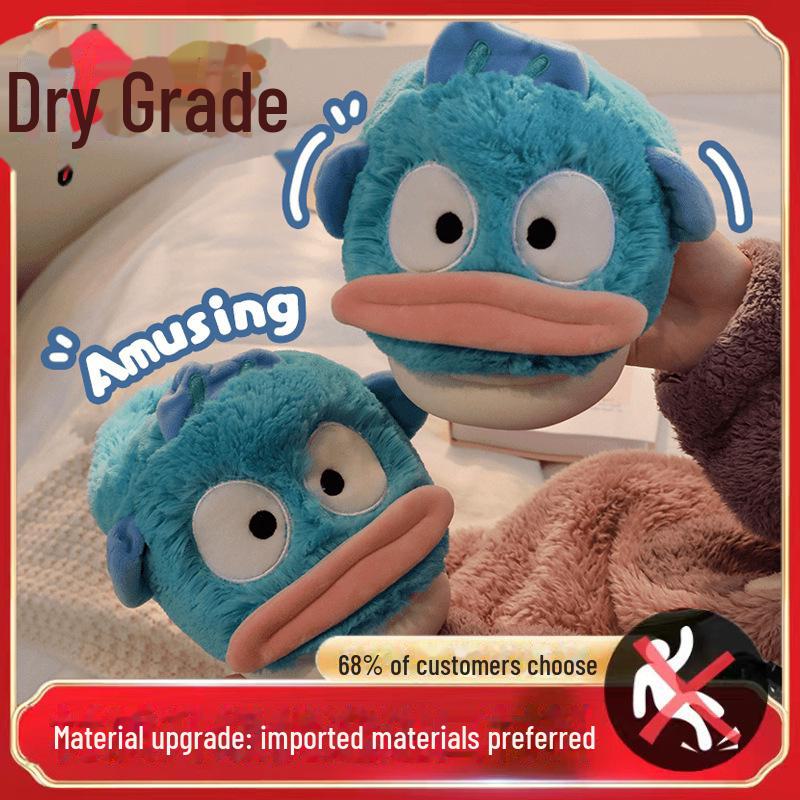 

Уютные пушистые хлопковые тапочки: Нескользящий, теплый бархат, для пар - идеально подходит для осени/зимы half-pack model, size 44-45