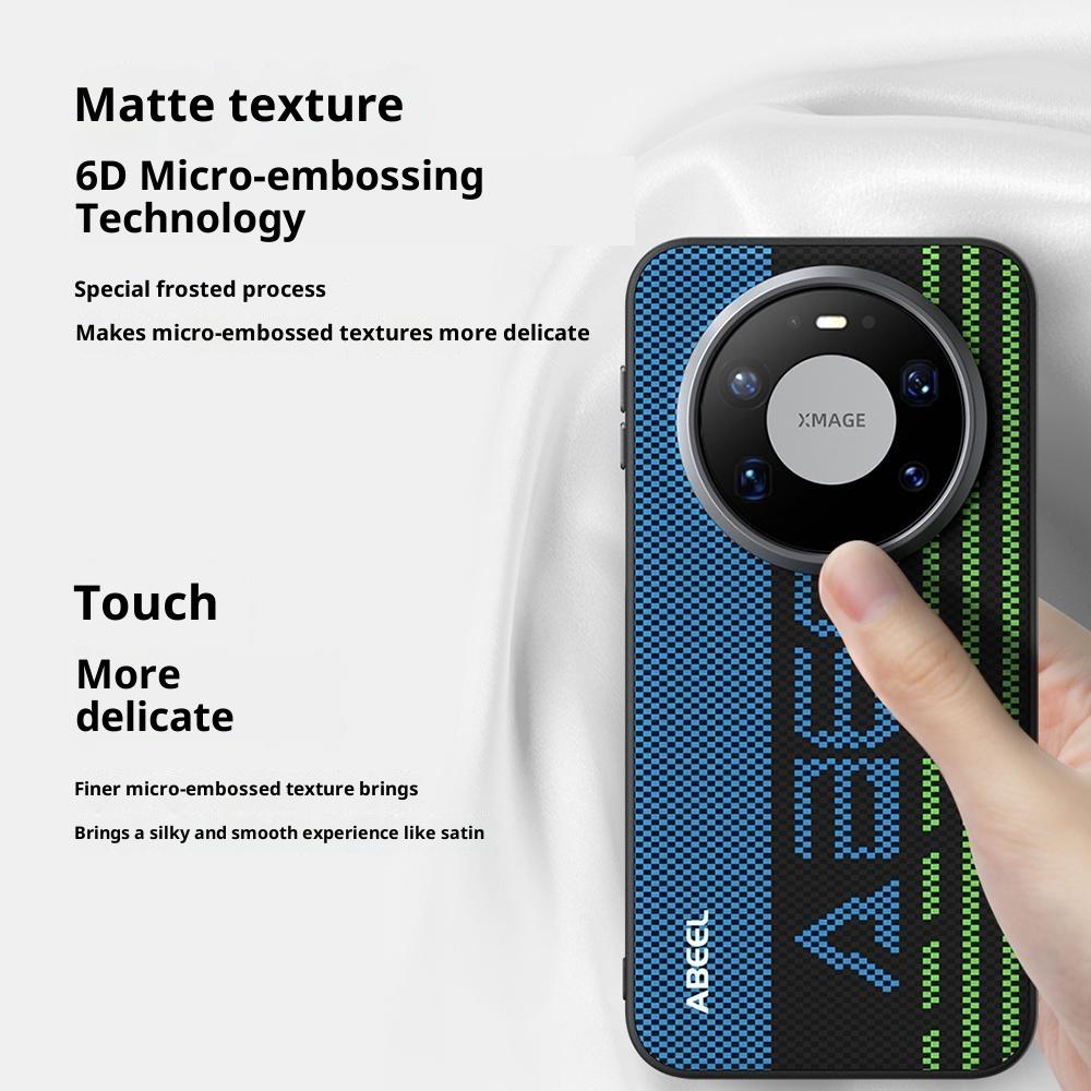 ABEEL Für Huawei Mate 80 Pro Max Magnetische Hülle Mikroprägung 6D Gedruckt PC TPU Aluminiumlegierung Leder Handyhülle