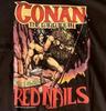 2004 Graphitti Conan der Barbar Rote Nägel T-Shirt für Erwachsene Alle Größen Schwarz Unisex T-Shirt