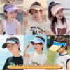 Sun Visor for UV Protection Wide UV Elastic for [Qzkouma] Women, Hat, Cap, Brim, Protection, Cord, Lightweight, Children, PIKD-016 (black)