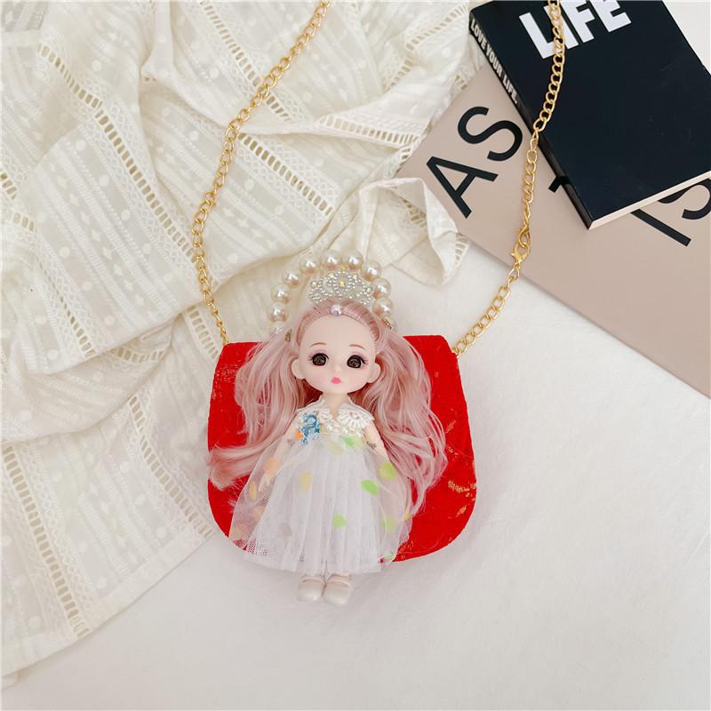 Fashionable Korean Style Mini Pearl Handbag For Kids With Cute Cartoon Design