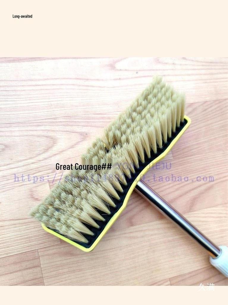 Telescopic Handle Car Wash Brush with Soft Bristles & Water Spray